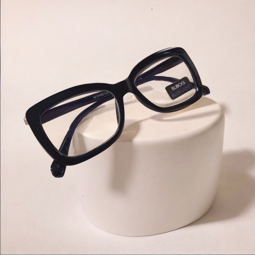 Grace Black Computer Blue Light Glasses - Picture 1 of 12